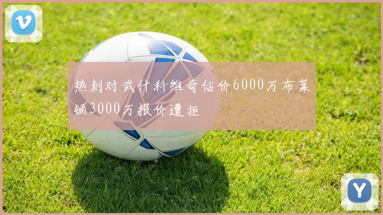 热刺对武什科维奇估价6000万布莱顿3000万报价遭拒